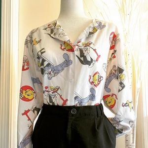 Loony Tunes Scrub Top